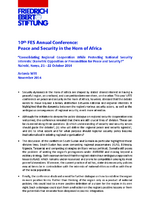 10th FES annual conference: Peace and security in the Horn of Africa